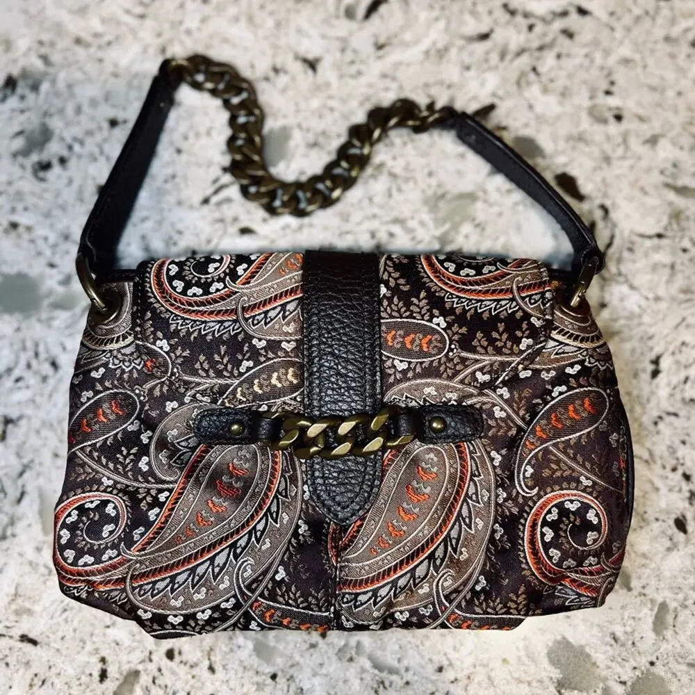 J. Crew Silk Paisley Purse